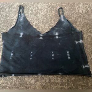 Of Earth and Salt cotton crop top bra bralette M Medium blue